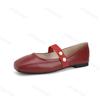 Vintage Square Toe Fashion Single Shoes 2025 Spring Autumn Women's Soft Sole Comfort Mary Jane Shoes Non Slip Party Dress Shoes