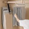 Pants Hanger For Closet Space Saving Stainless Steel Pants Hanger Multi-Purpose Wardrobe Dressing Room Organizer For Ties