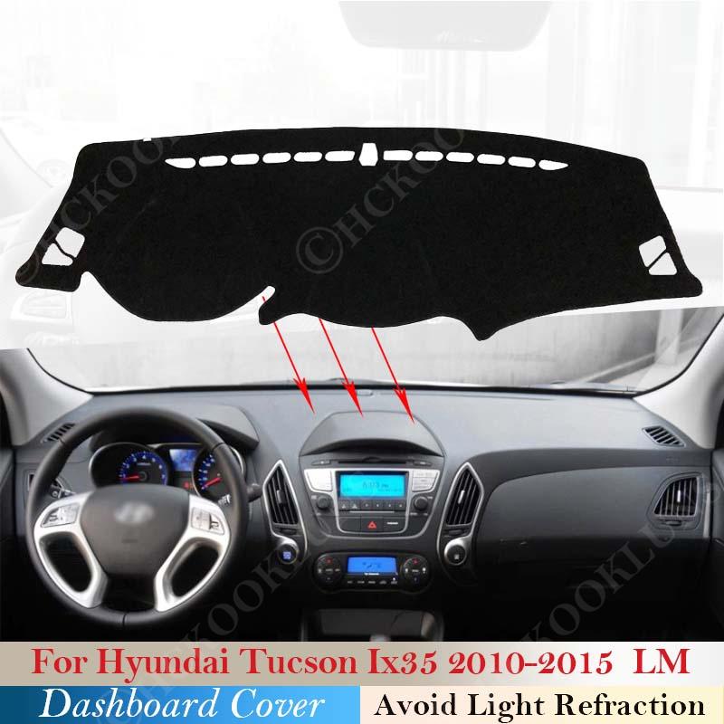 

Полиэстер для Tucson 2010 2011 2012 2013 2014 2015 LM Ix35 Dash Board Солнцезащитный ковер Защитный чехол для приборной панели