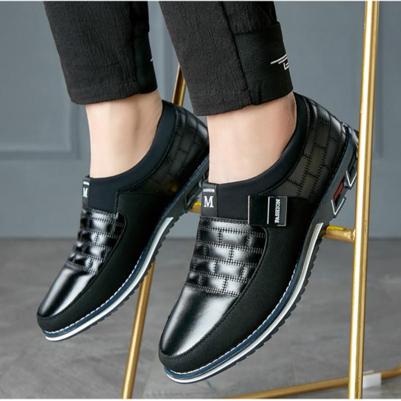 New Men's Shoes Business Casual Shoes Sports Trendy Shoes Extra Large Men's Leather Shoes Breathable Men's Shoes