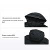 Athletics Basic Sports Minimalist Hooded Solid Color Long Sleeve Warm Down Jacket Men Outerwear Deep-Black A11M242904F-BK