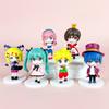 Hatsune Miku Pvc Figurine Collection Set With Assembly For Anime Enthusiasts And Display