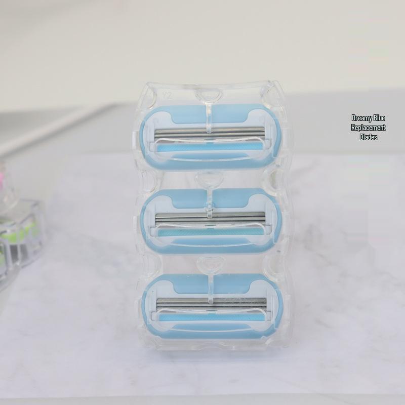 Damen Manueller Haarentfernungsrasierer mit Ersatzklingen - Heiß verkaufter Enthaarungs- und Rasierrasierer Epilierer.