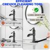 ABJI-Crevice Cleaning Brush Set Stiff Bristle Crevice Cleaning Brush Wire Brush And Straw Brush,Crevice Cleaning Tools