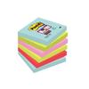 POST-IT Lot de 6 bloc-notes Super Sticky - Couleurs Miami - 76 x 76 mm
