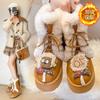 Women's Large Size Lace-up Soft Sole Winter Warm Fur Snow Boots Padded Lined Ankle Boots Anti-slip Hiking Sports Cotton Boots
