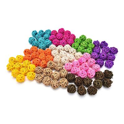 10Pcs 3Cm/5Cm Rattan Ball Wedding Party Ornament Craft Dried Ball Festival Decor