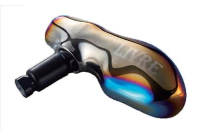 LIVRE 5988 TB-1 Einzelknopf (1 Stück) Daiwa (L) LIVRE BJ POWER Griff Feuer & Schwarz 45,8g