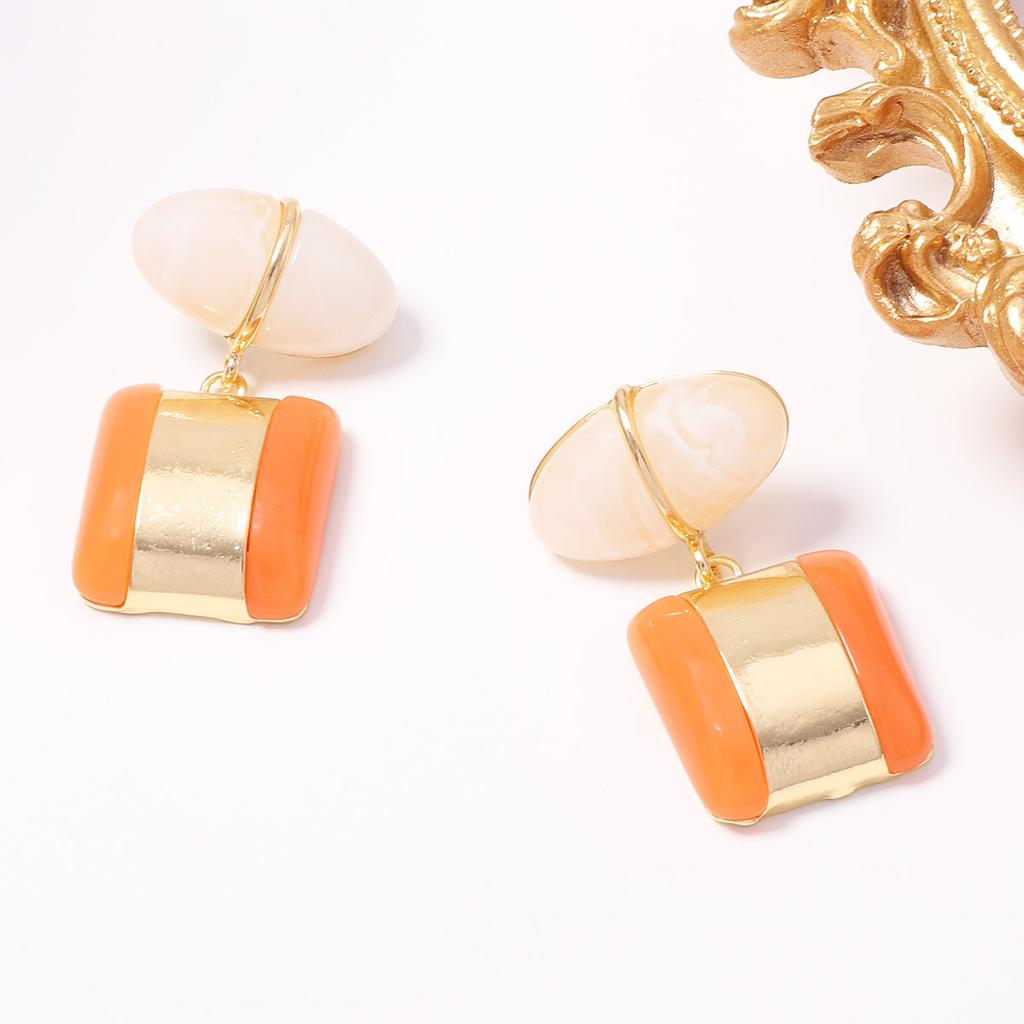 Fashion High Sense Simple Niche Design Alloy Geometric Earrings Personalized Daily Commuter Women's Earrings