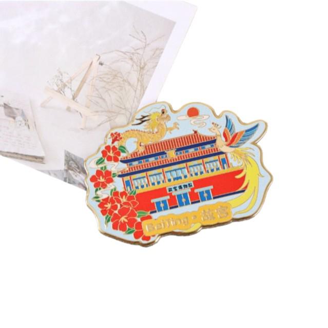 Beijing Forbidden City & Great Wall Magnet: Souvenir Featuring Temple of Heaven, Summer Palace, and Tourist Map Design
