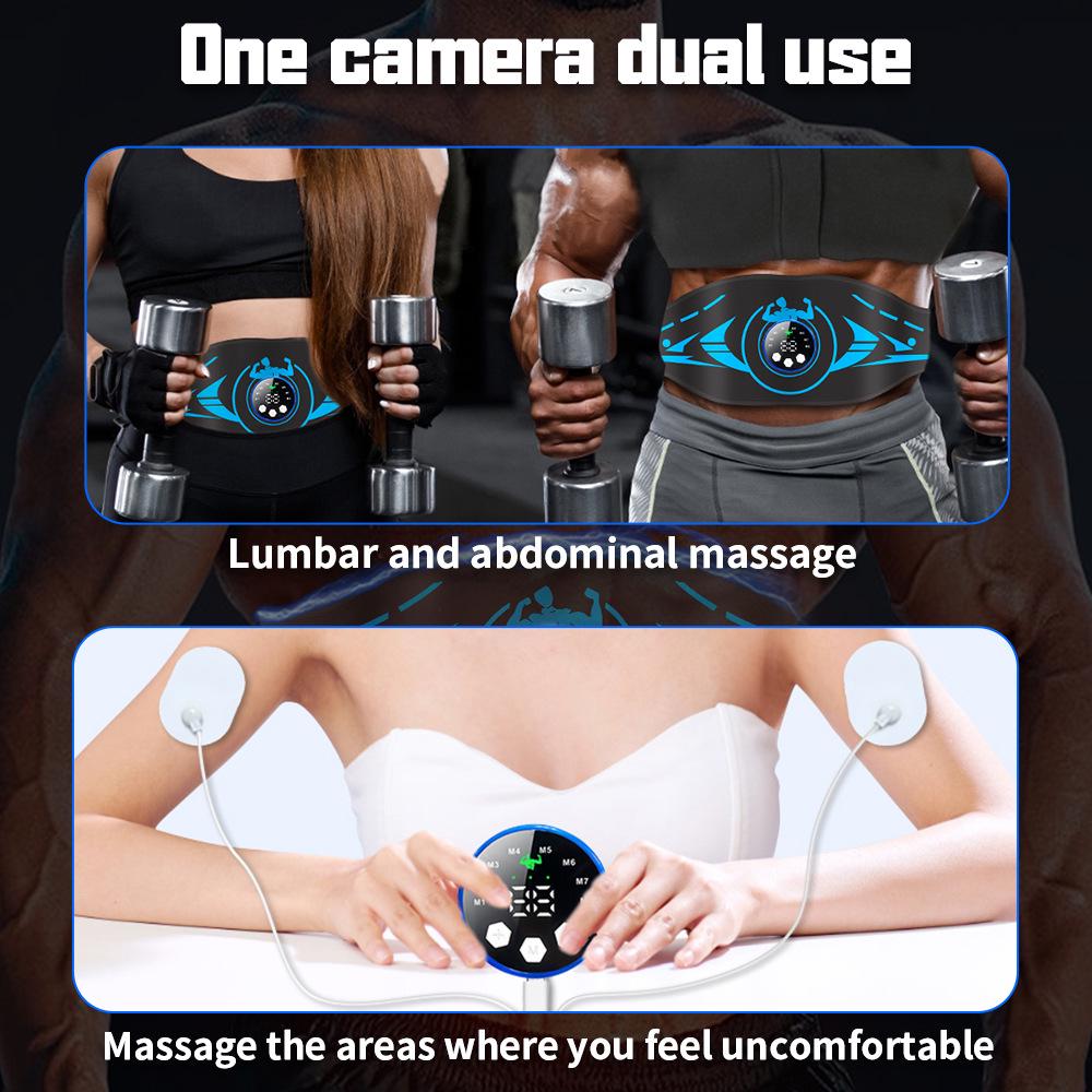 Smart Fitness Massage Belt with Charging Display: Advanced Abdominal Muscle Trainer and Waist Massager