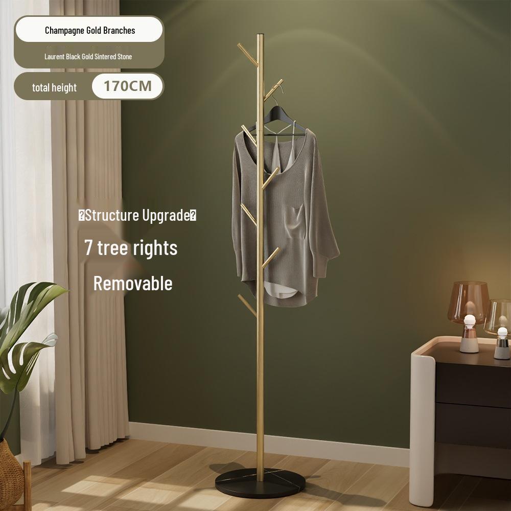 

Розкішна металева стійка для пальта та капелюхів з кам яною плитою для спальні або передпокою