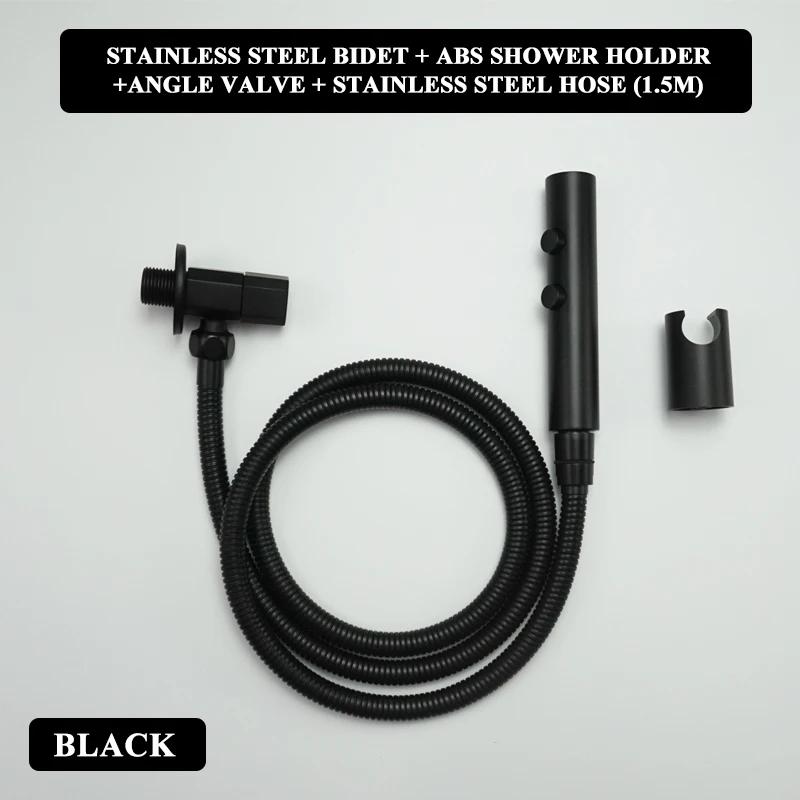 Handbrause Bidet Sprayer Set Hochdruck Dual-Modus Edelstahl Sprühpistole Dusche Selbstreinigend Badezimmerzubehör