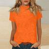 Women Short Sleeve Crewneck T Shirt Casual Loose Fit Basic Top Lightweight Soft Fabric for Daily Wear