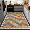 Kitchen diatomaceous earth mat non-slip oil-resistant water-absorbing wipeable, wash-free stain-resistant waterproof wall-to-wall carpet