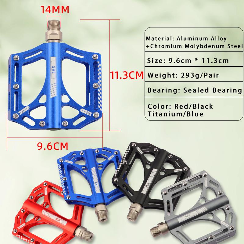 High-Quality Universal Ultra-Light Anti-Slip Sealed Aluminum Alloy Mtb Mountain Bike Road Bike Dual Bearing Pedals