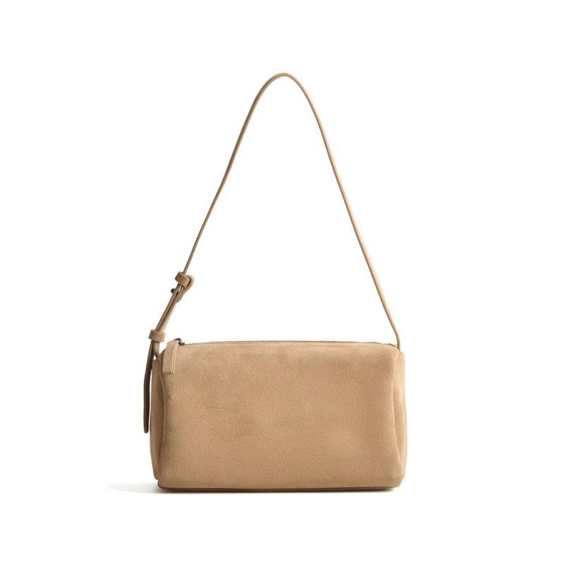 Retro Suede Underarm Bag Fashionable Popular Single Shoulder Commuting Versatile Crossbody Lazy Style 22x10x14cm