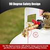 For 1Lb Tank Propane Refill Adapter Brass Elbow with Gauge and Control Valve