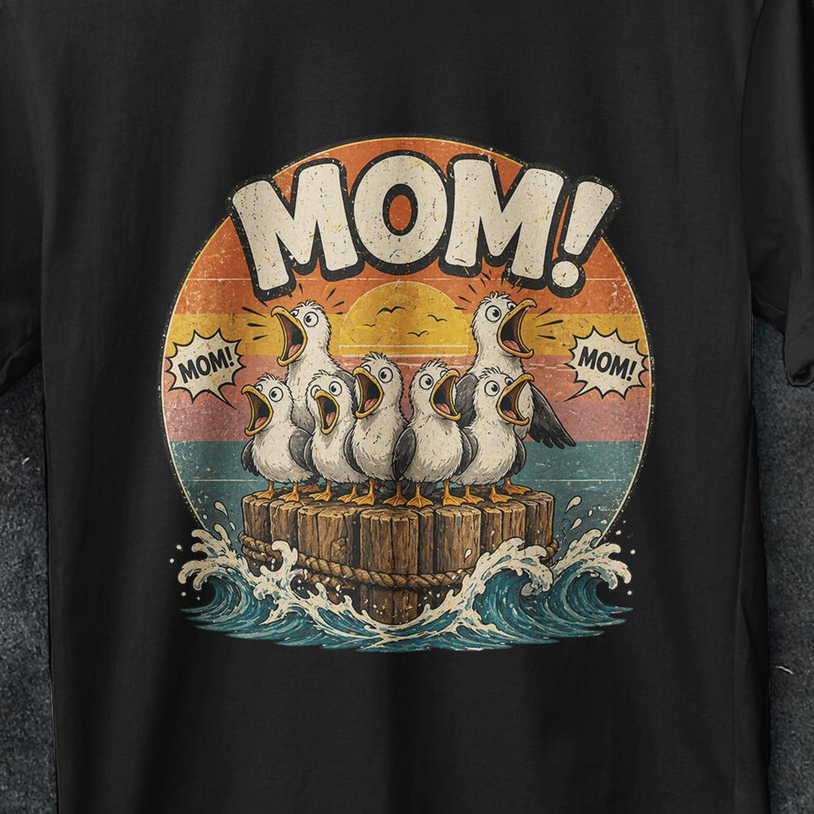Seagulls Mom Shirt, Seagull Mom Mom, Funny Mother s Day, Gift For Mom, Disney T-Shirt, day gift, Disney Finding Nemo Seagulls, Bird 2XL