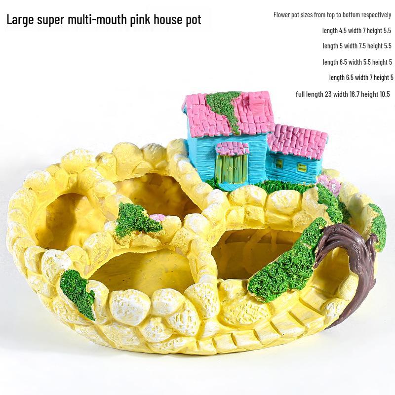 Extra-Large Hanging Succulent Pot: Multi-Diameter Micro-Landscape Decoration