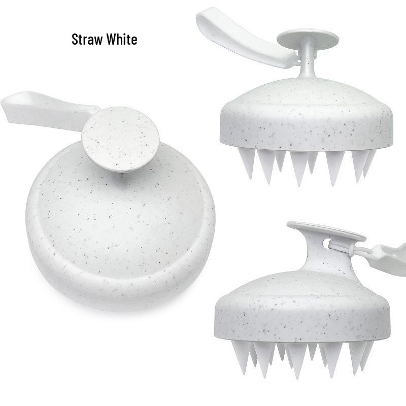 Korean Style Silicone Scalp Massager & Shampoo Brush белый