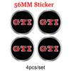 4pcs 56mm Car Wheel Center Cover Stickers Hub Cap Sticker For VW Golf Polo Tiguan Touran Jetta Passat CC T5 GTI Scirocco Magotan xm1