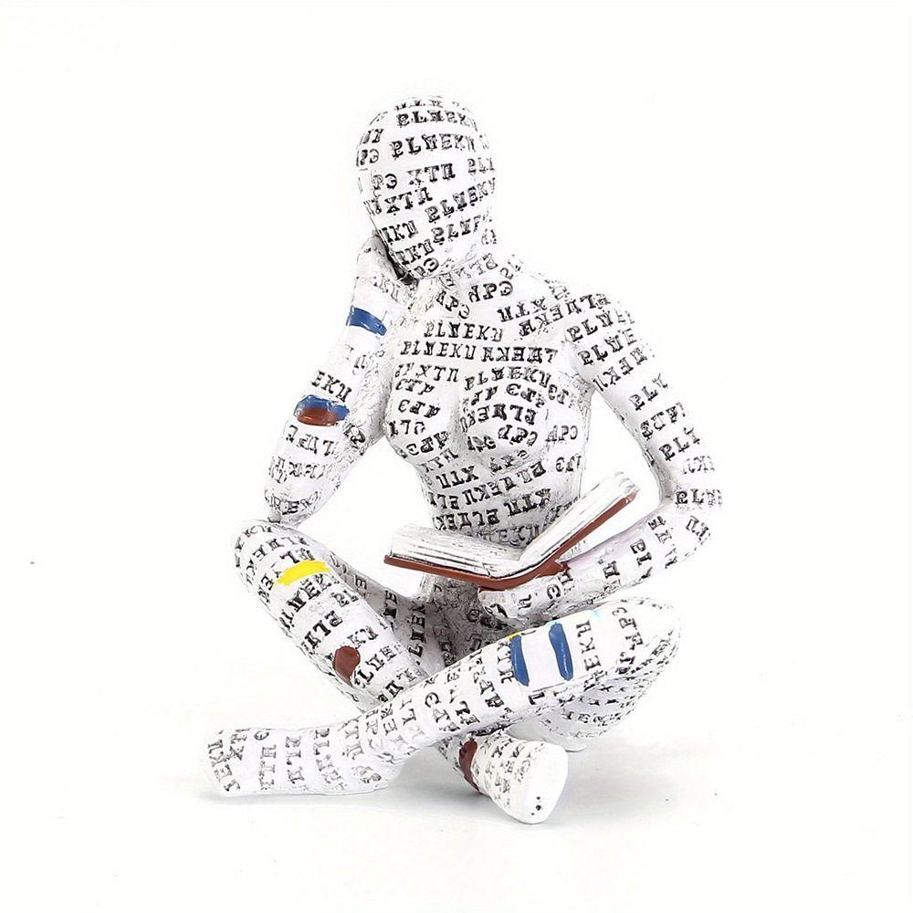 1 Stück Kunst Kreative Abstrakte Denker Skulptur Schreibtisch Ornament Zubehör Heim Büro Deko Statue