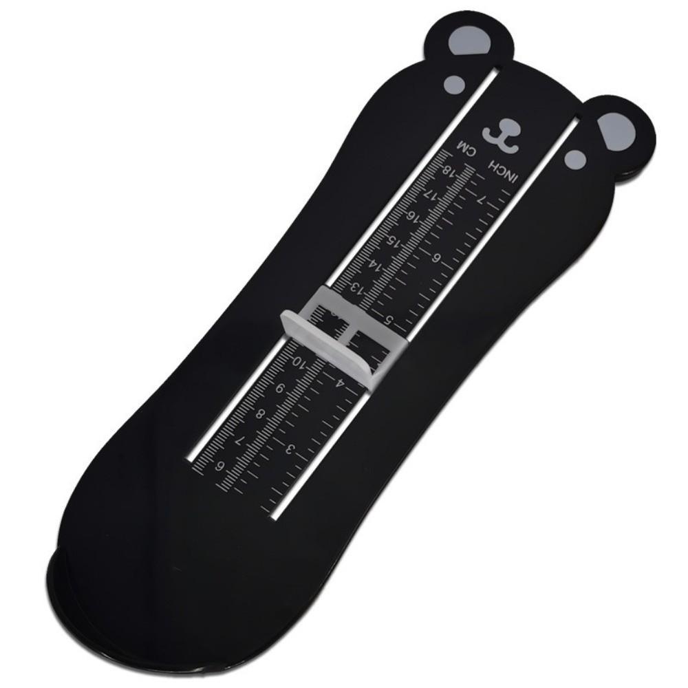 New Portable Foot Length Measure Cute Cartoon Convenient Gauge Shoe Sizer Measuring Ruler Children чёрный