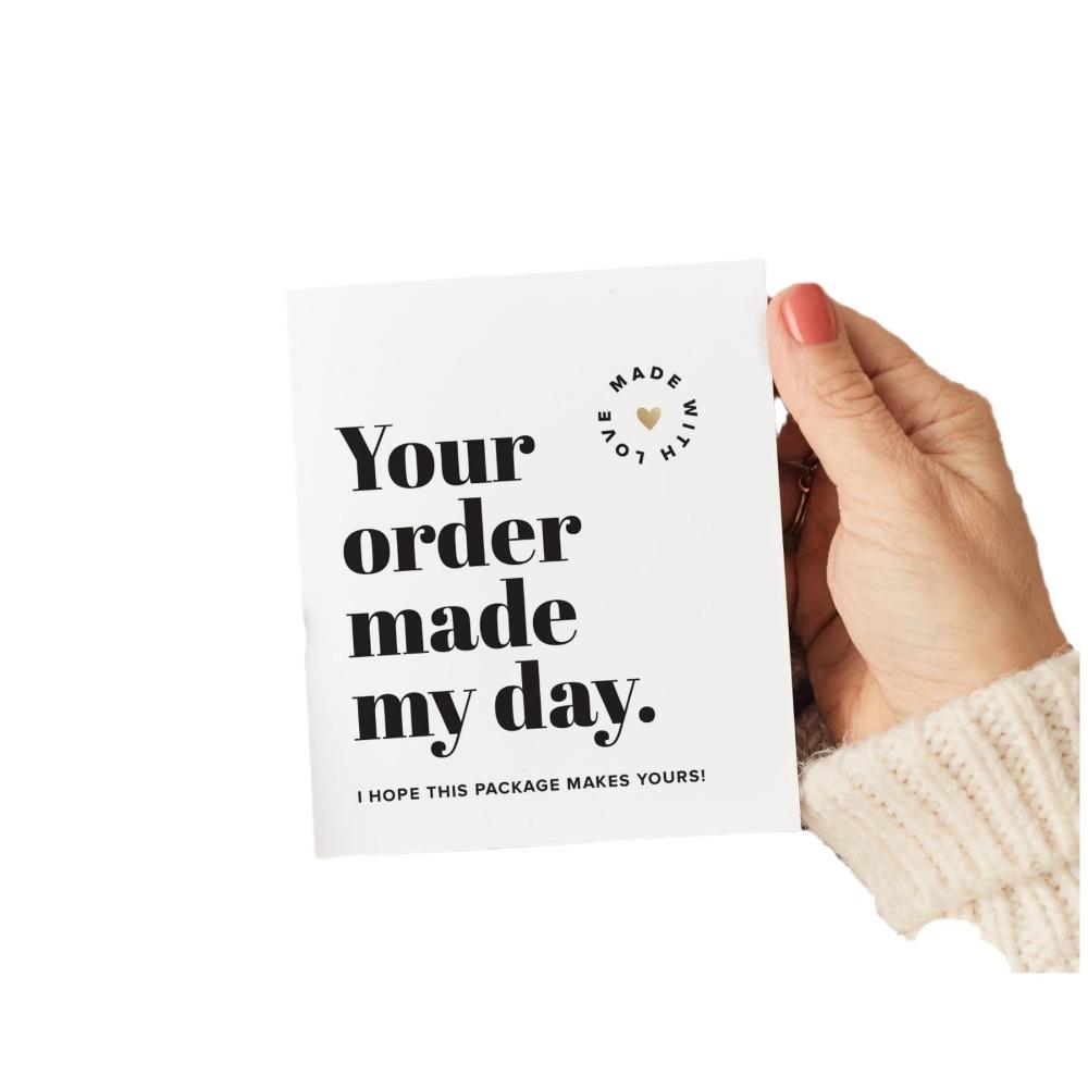DIY Small Business Thank You Notes White Business Package Decoration My Small Business Cards  Party
