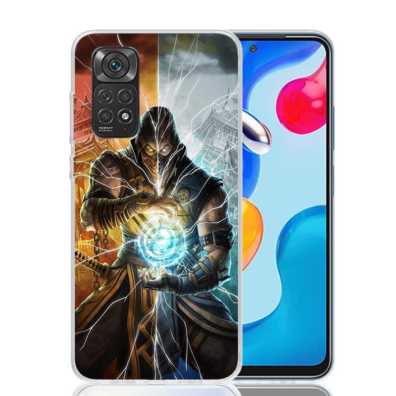 Mortal Kombat Case Phone Cover for Xiaomi Redmi Note 14 13 12S 12 11S 11 11T 11E 10S 10 Pro Plus 5G Trend Fundas Note 13 12S 12