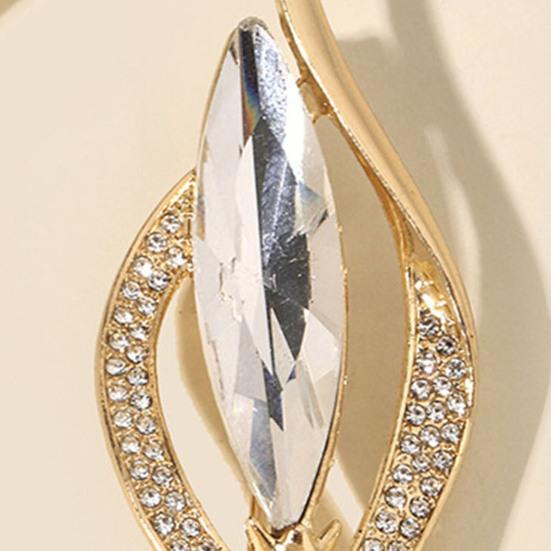 Common Callalily Brooch Pin for Women, Rhinestones Inlaid Brooch Pin for Dress, Coat, Shawl, Gift for Mother, Wedding