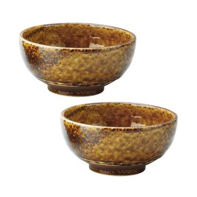 Naczynia East Bowl (Duży) 17cm Kiln Hen Irabo Miska ryżowa Miska na makaron Miska na ramen Miska na udon (Zestaw 2 amerykańskich)