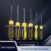 Rubber Handle Household Screwdriver Set - Chrome Vanadium Steel T303 Phillips & Flathead