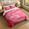 Floral Garden Theme Personalized 3Pcs Bedding Set Custom Text & Name 1 Sheet 2 Pillowcases Household Bedding 1pc