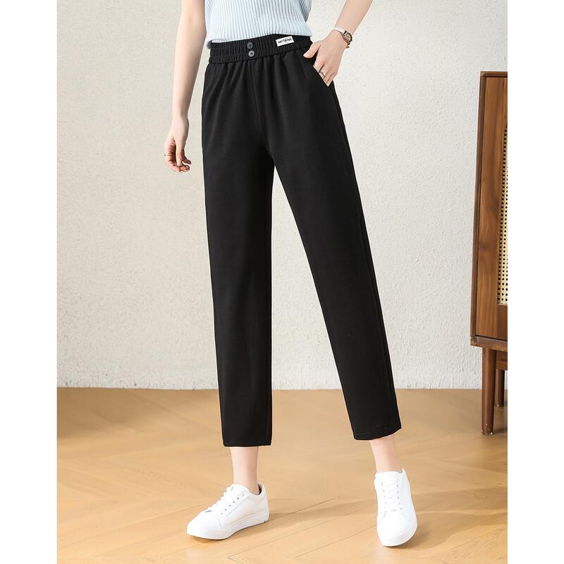 

TERRE BLEUE Women s Cropped Straight-Leg Casual Pants 27