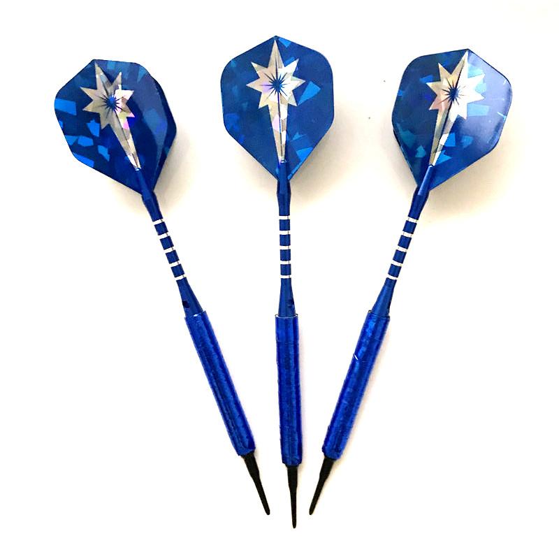 2020 New 3Pcs Soft Tip Darts 14g Dart Pin Throwing Tip Soft Tip Dart Shaft Beautiful Blue 6