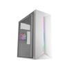 Mars Gaming Mc-blaze Caja Pc Atx Ventilador Frgb 80mm Tira Led Rgb Frontal Blanco