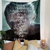 Blade Runner Tears in Rain Tapestry Wall Hanging, Iconic Movie Quote Poster Art, Retro Wall Decor for Bedroom Living Room Dorm