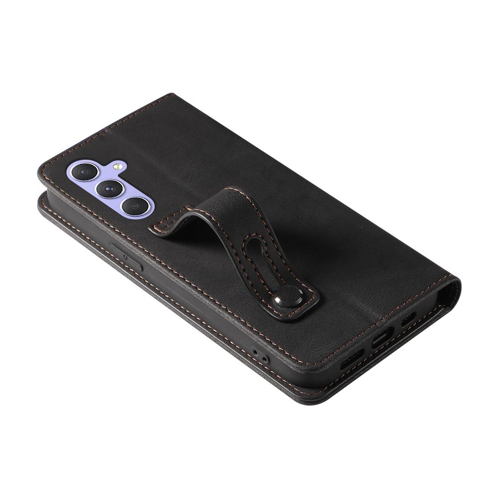 For Samsung Galaxy S24+ Magnetic Case PU Leather Card Slots Phone Cover