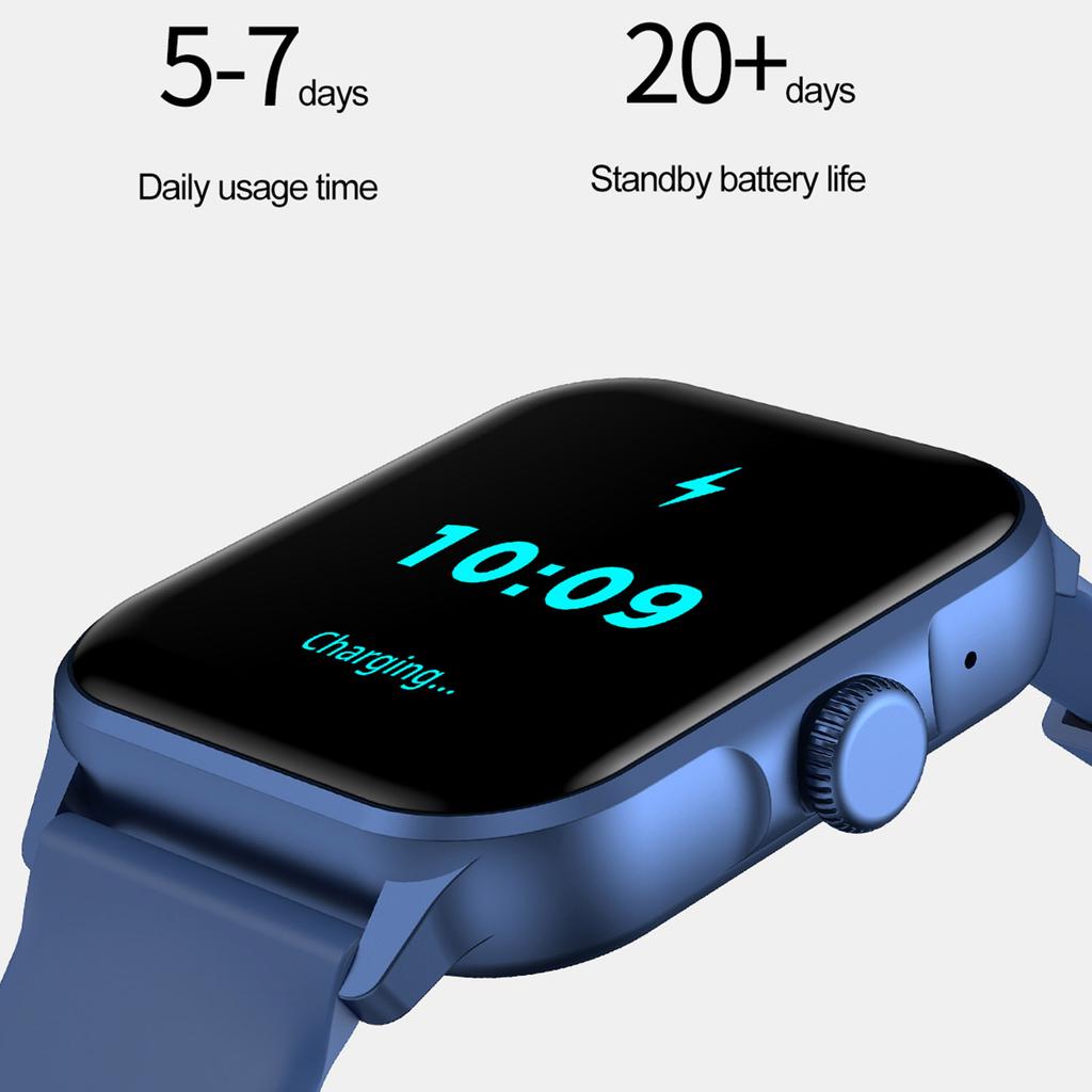 ZW36A 1.83-inch Touch Screen Smart Watch with Encoder Dafit App Health Monitoring Waterproof Sports Watch