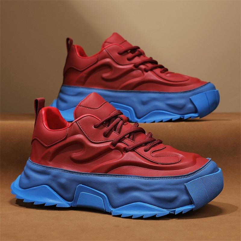 

2025 autumn new fashion little white shoes thick sole heightened wear-resistant Internet celebrity youth trend comfortable shoes advanced sense 39