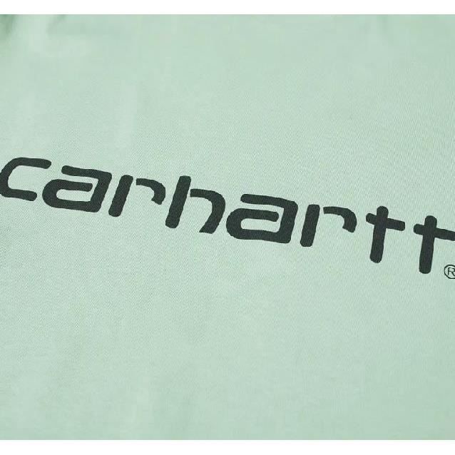 T-shirt homme Carhartt Wip Script - Bleu - Manches courtes - Jersey 100% coton