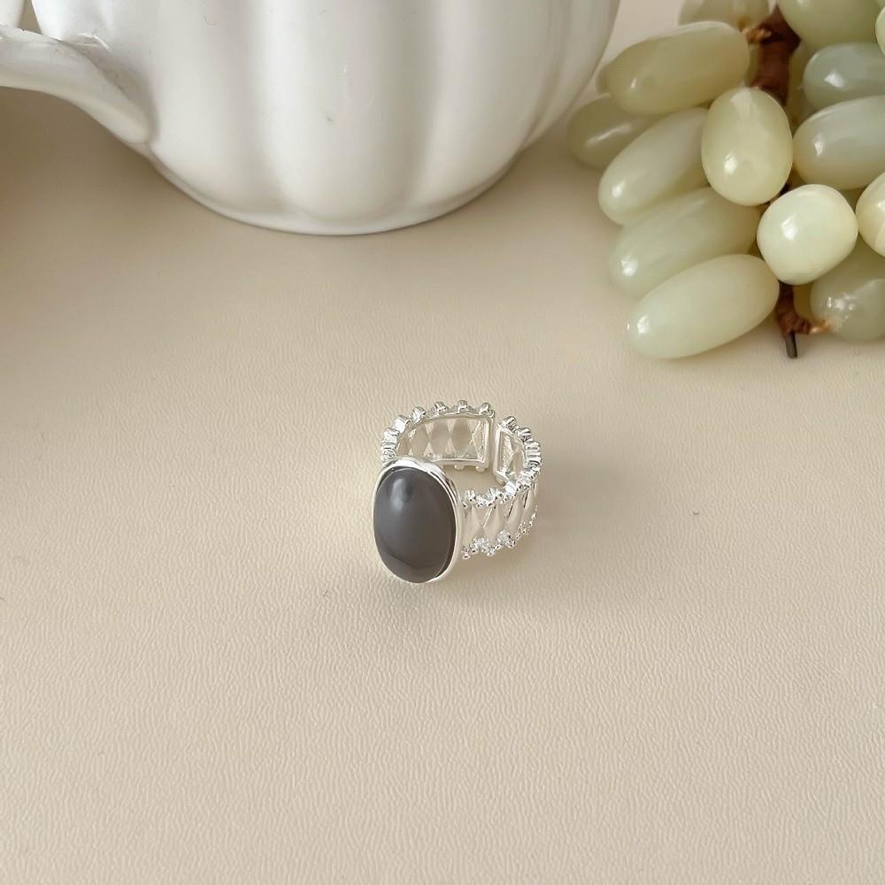 Creative Amber Open Finger Rings Natural Opening Rings Fashion Finger Rings  Women