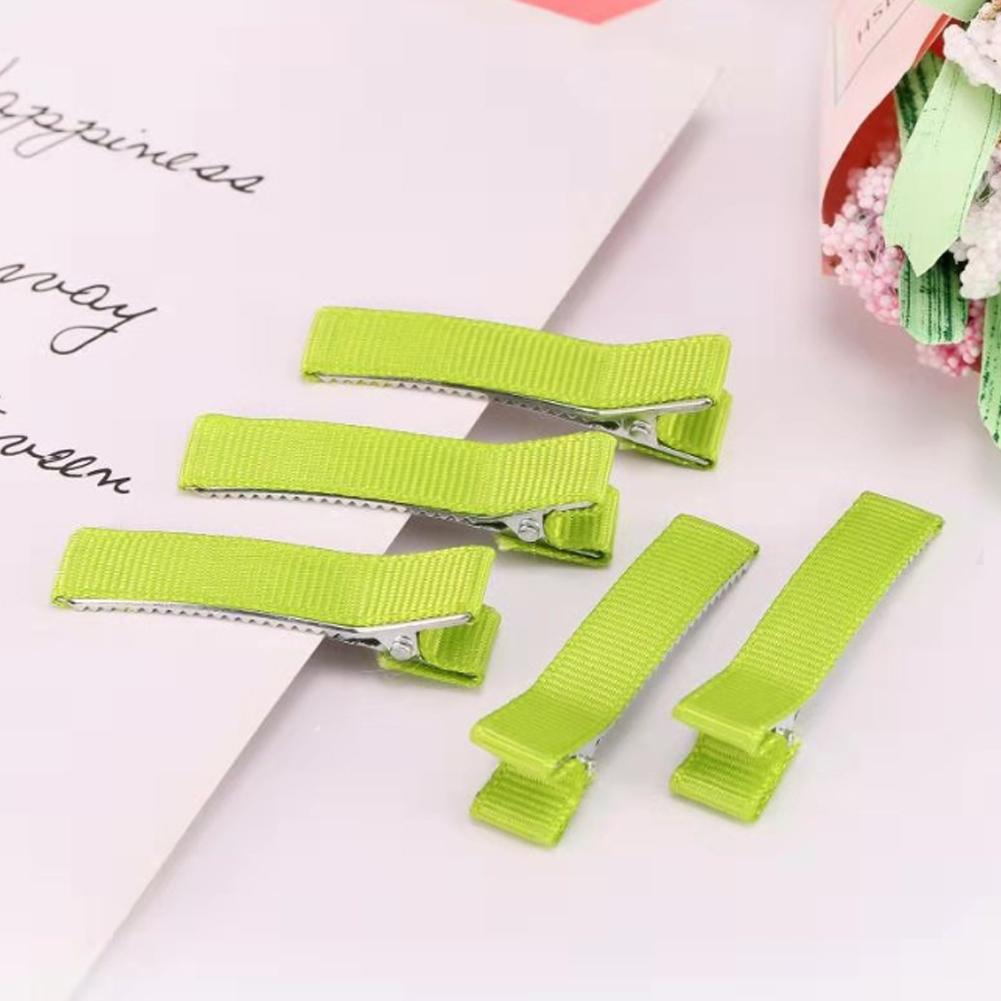 10PCS DIY Handmade Hairclips For Women Basic Bows Hair Clips Coverd Ribbon Hair Barrettes Handicraft Hair Accessories