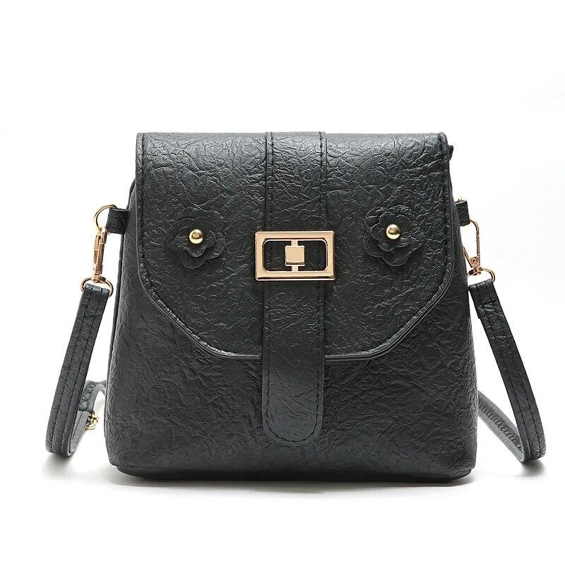 

Женские маленькие сумки через плечо из мягкой кожи с милой совой, женские повседневные сумки через плечо, женские уличные модные сумки-мессенджеры с клапаном чёрный