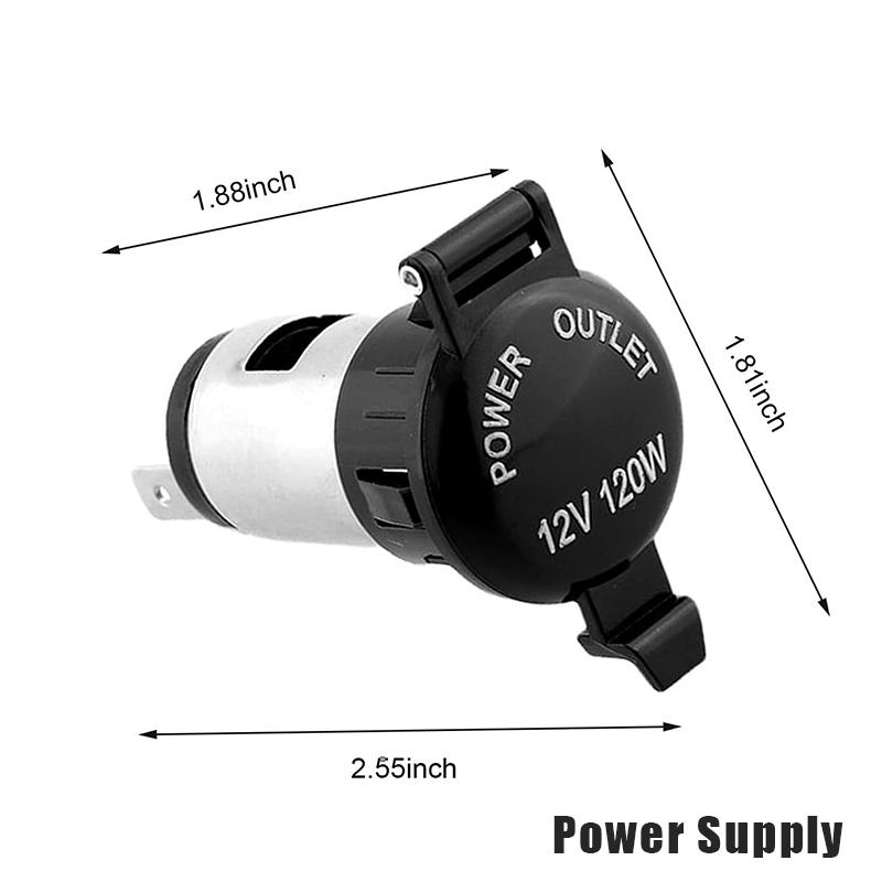 Universal 12V Car Cigarette Lighter Power Socket Adapter Plug Outlet For Motorcycles Boats Tractor Truck Brand