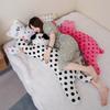 90/120cm Lovely Fluffy Wave Point Cat Dog Rabbit Plush Cushion Doll Baby Sleep Hug Soft Appease Pillow Creative Stuffed Toy Gift