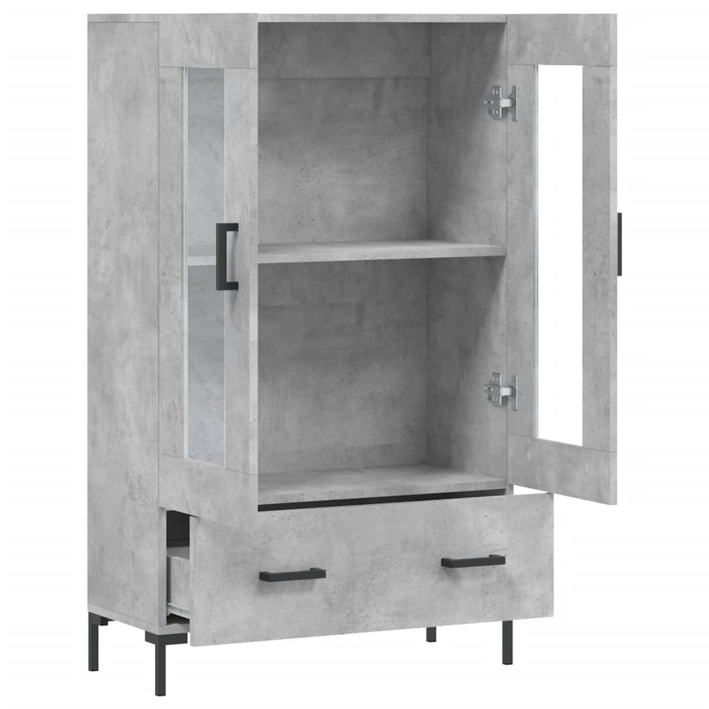 Highboard Concrete Grey 69.5 x 31 x 115 cm Particleboard