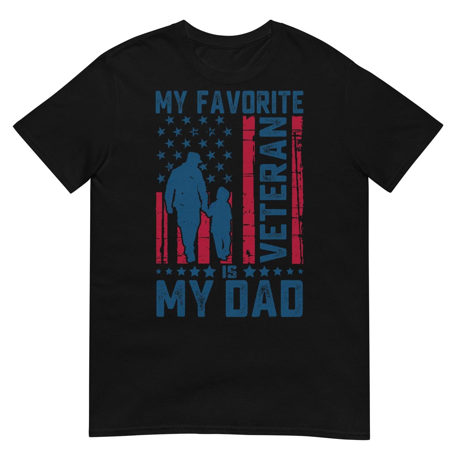 Father Veterans Day My Favorite Veteran is My Dad for Kids T-Shirt XL