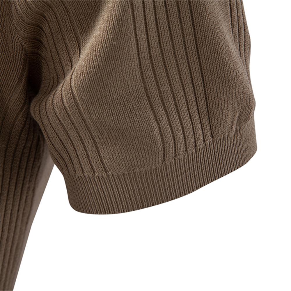 AIOPESON Men's Henley T-Shirt Ribbed Knit Ice Silk Short Sleeve Smart Casual Old Money Button Up Cooling Top